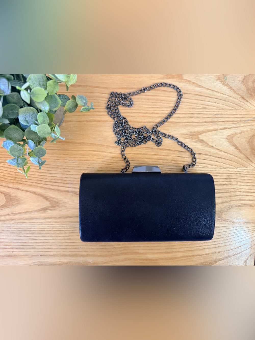 🌿10/$25 • Madison West Elegant Black Chain Clutch